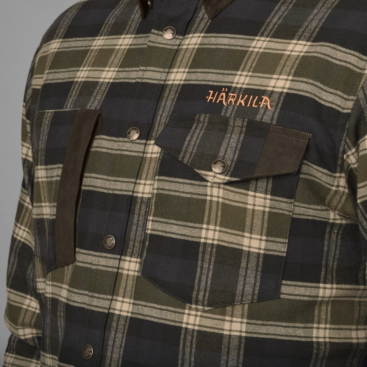 Aivak L/S skjorte -  Olive - Härkila