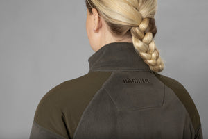 Vilja fleece til kvinder Willow green/Shadow grey - Härkila