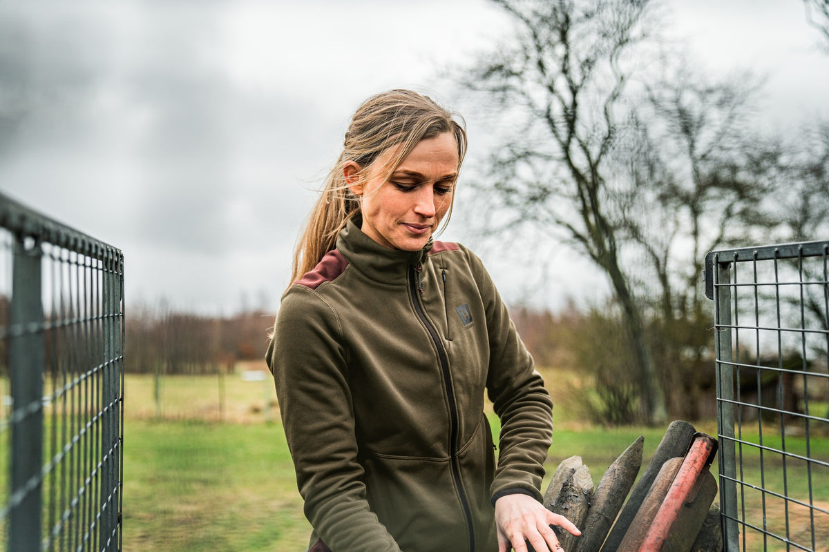 Oda fleece jakke Women Willow green - Härkila