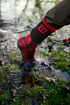 Härkila Vandtætte sokker Red/Black - Härkila