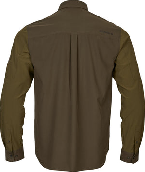 Logmar letvægts L/S-skjorte Dark olive/Willow green - Härkila