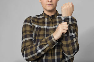 Sigrid L/S skjorte til kvinder Willow green/Phantom - Härkila