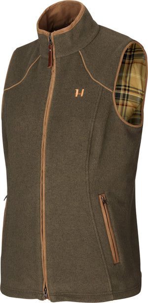 Sandhem Lady fleece vest Willow green melange - Härkila