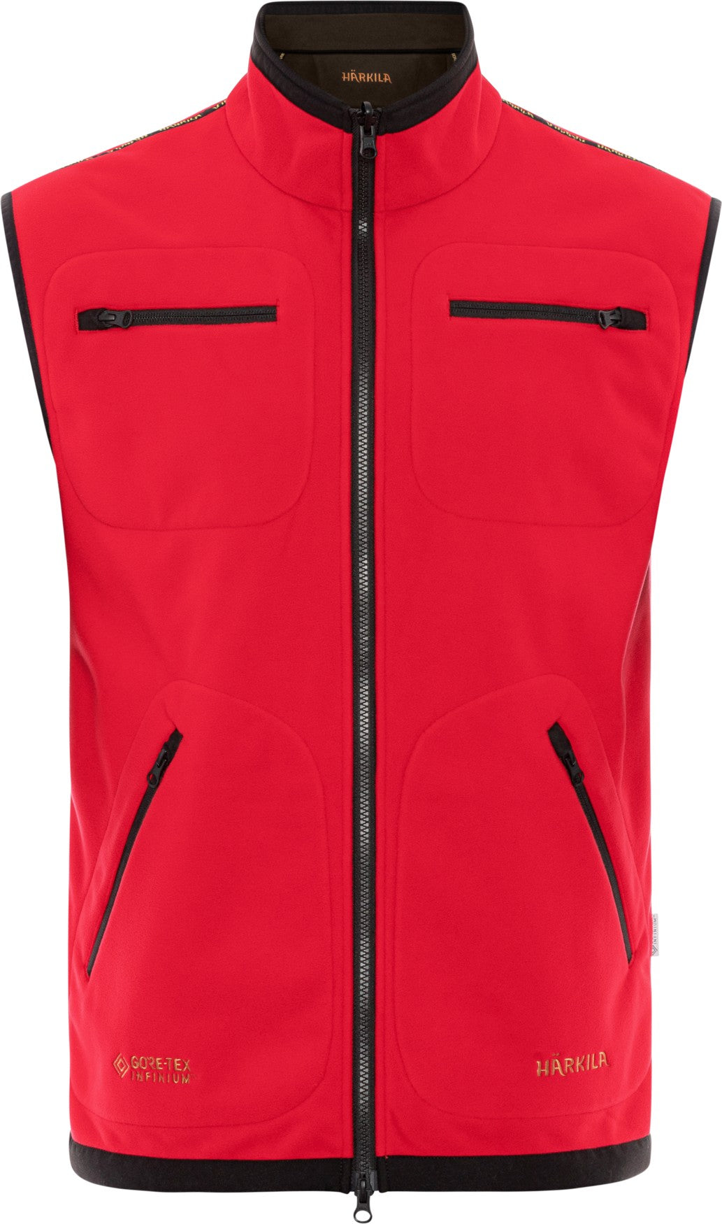 Kamko fleece vest Brown/Red - Härkila