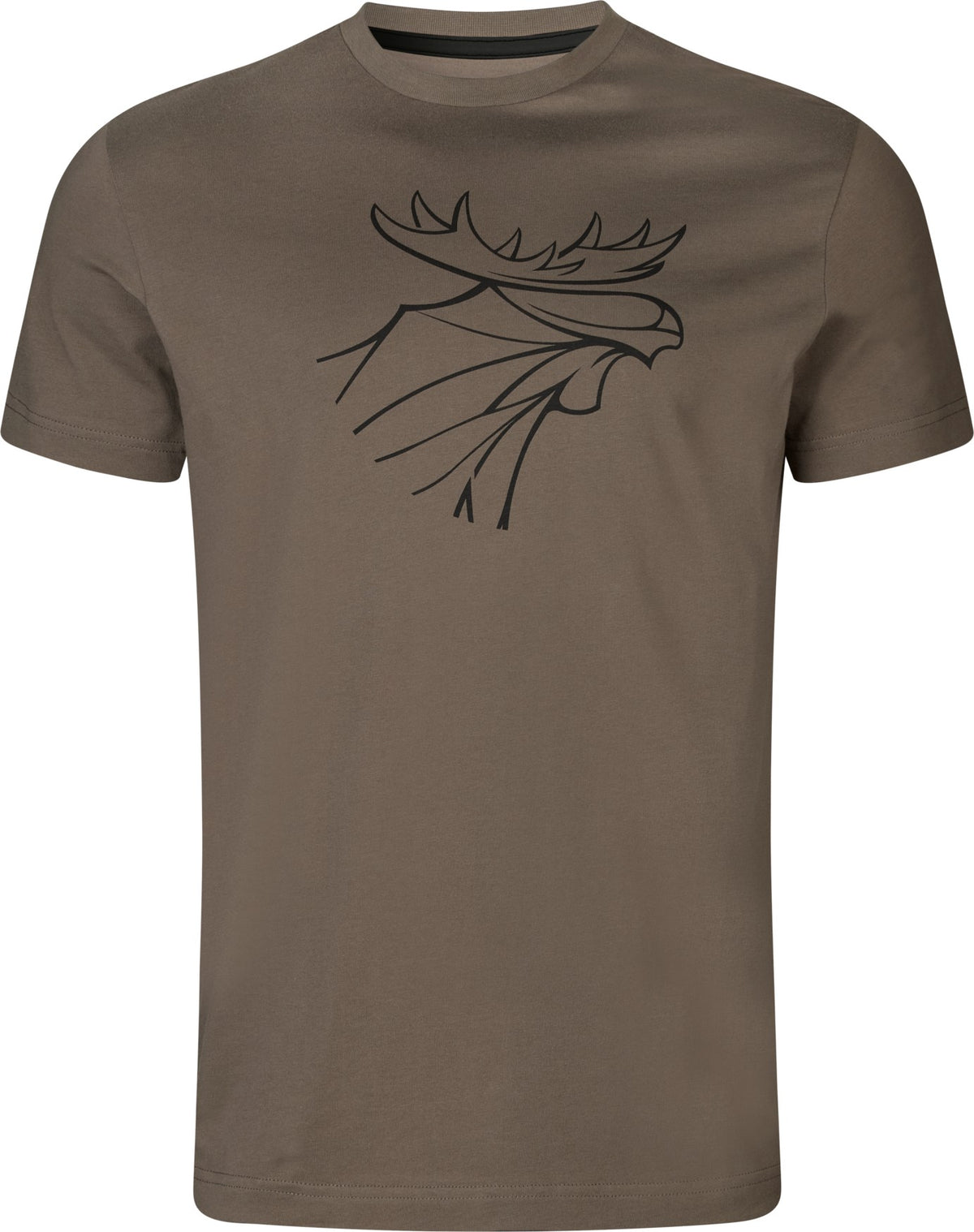 Härkila graphic t-shirt 2-pack - Brown granite/Phantom - Härkila