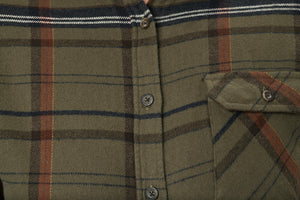 Skye Flannel skjort til kvinder - Grape Leaf/Terracotta Check - Seeland