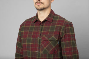 Glen Flannel Skjorte - Red forest check - Seeland