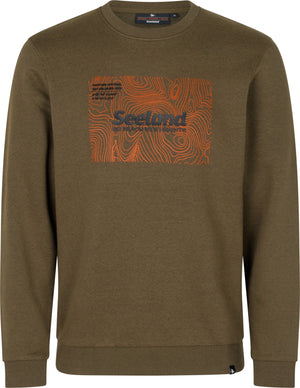 Pulse Sweatshirt Dark Olive Melange - Seeland