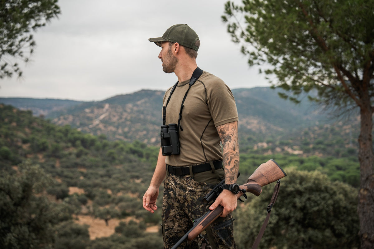 Apex Merino T-shirt Pine green - Seeland