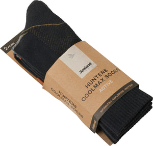 Field Coolmax-strømpe - 2Pack Black/Dark Grey - Seeland