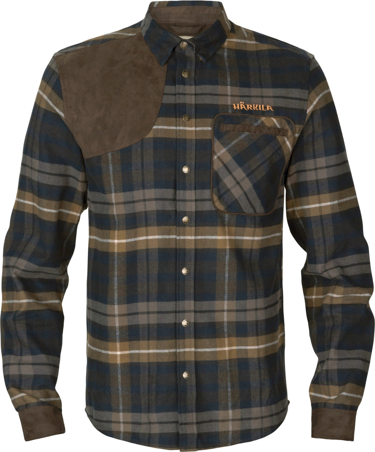 Jarne shooting L/S skjorte Dark olive - Härkila