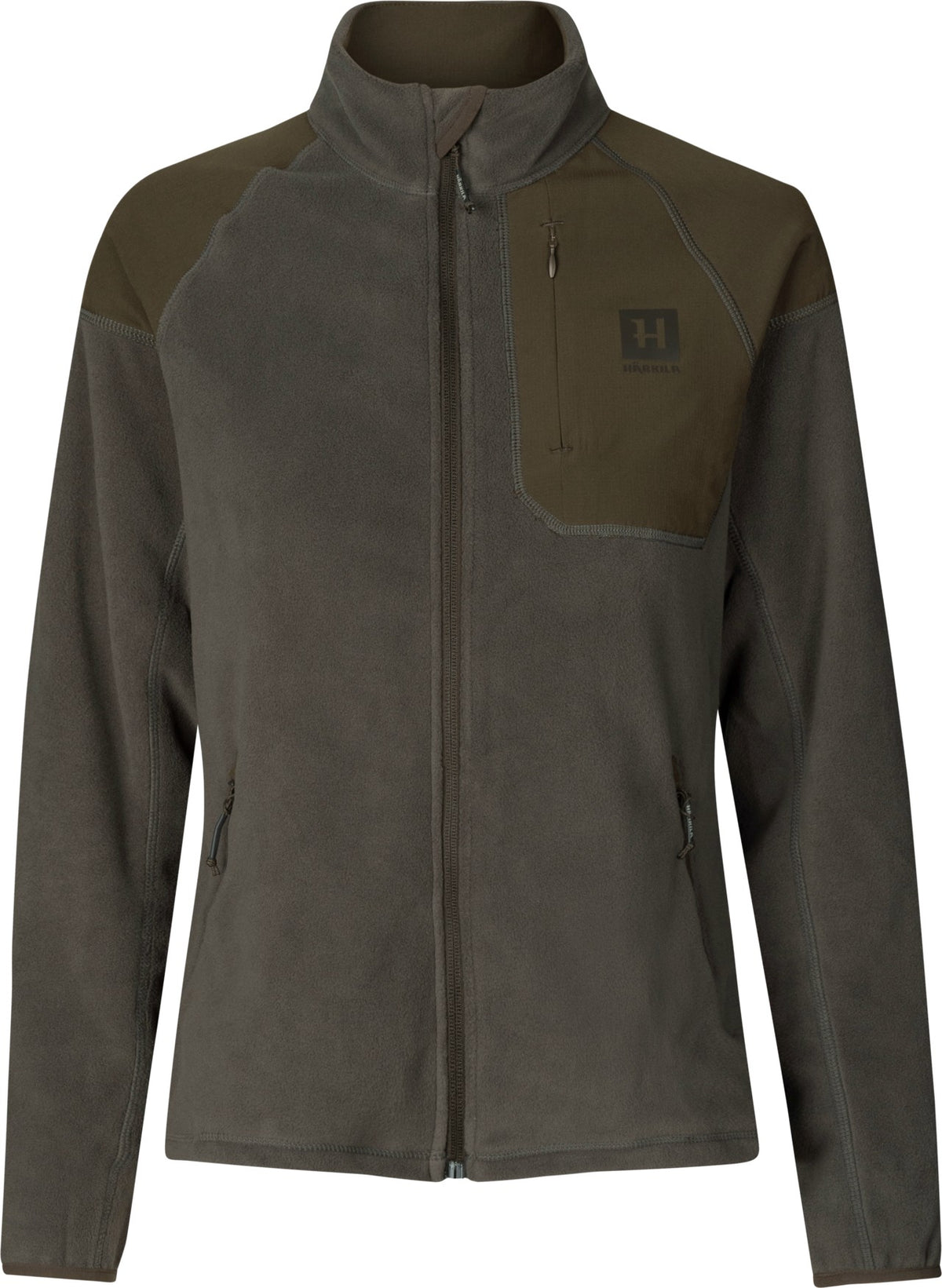 Vilja fleece til kvinder Willow green/Shadow grey - Härkila