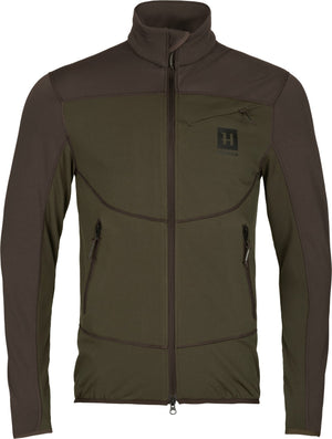 Olaf fleece jakke - Willow green/Shadow grey - Härkila