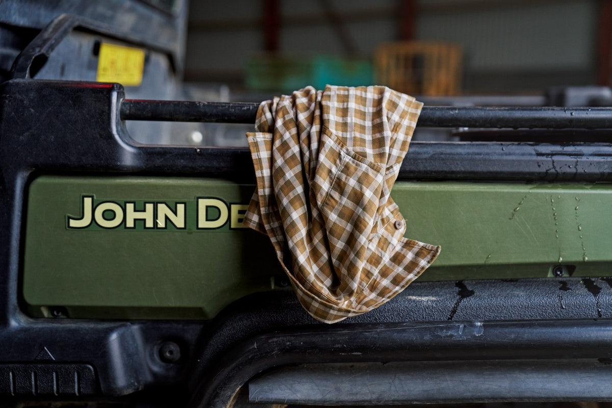 Härkila Fjell L/S-skjorte til kvinder Dark olive check - Härkila