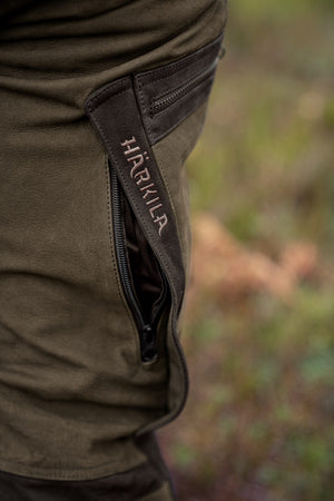 Pro Hunter leather bukser Willow green - Härkila