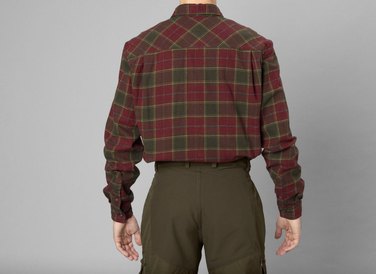 Glen Flannel Skjorte - Red forest check - Seeland