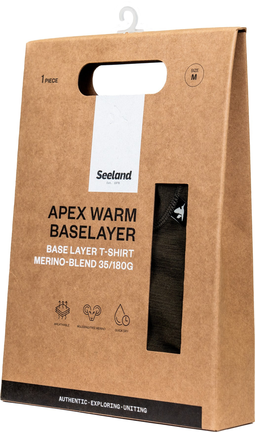 Apex Merino T-shirt Covert Green - Seeland