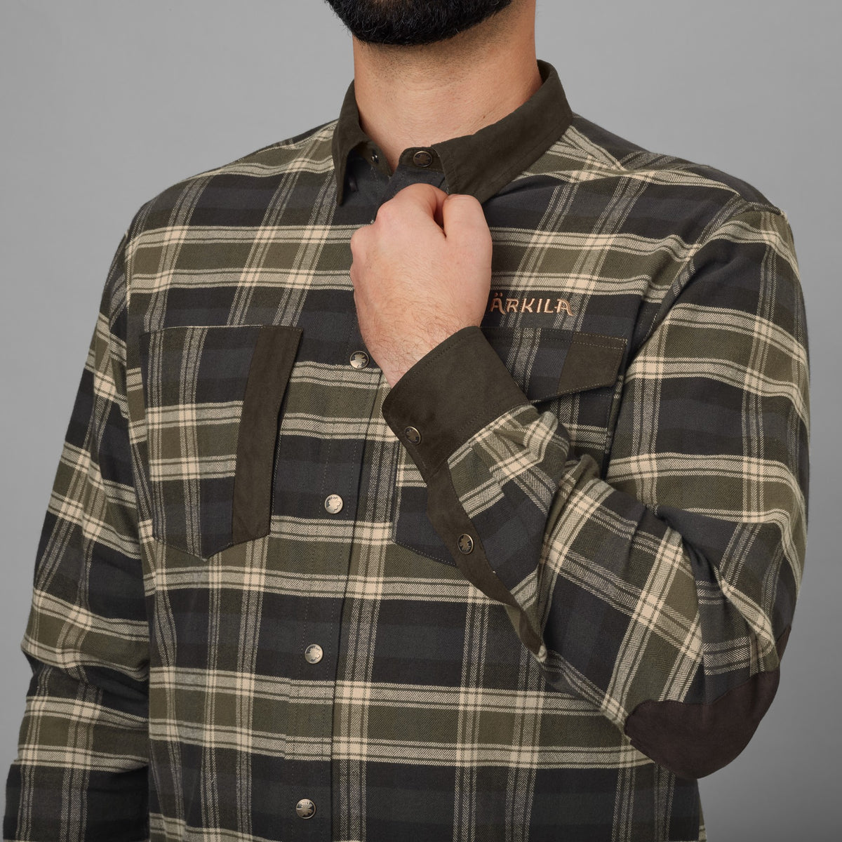 Aivak L/S skjorte -  Olive - Härkila