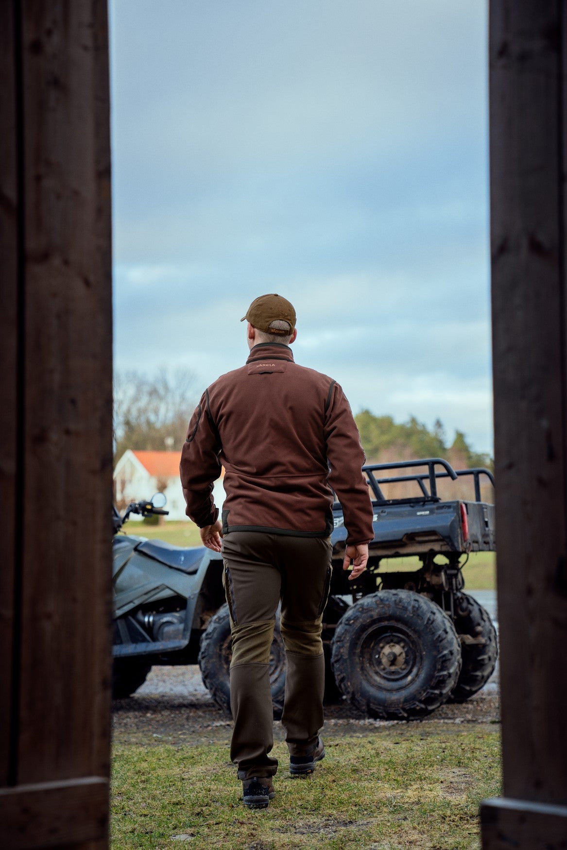 Kamko Fleece - Green/Bordeaux - Härkila