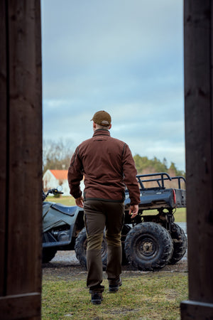 Kamko Fleece - Green/Bordeaux - Härkila