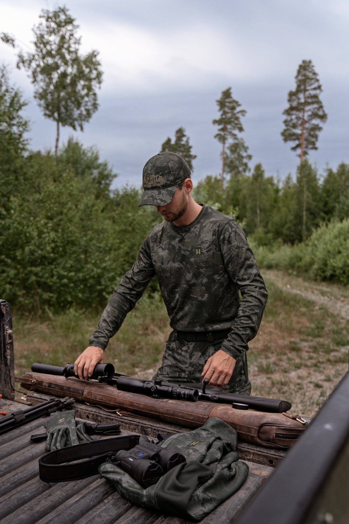 Härkila NOCTYX camo - L/S t-shirt AXIS MSP®Black - Härkila