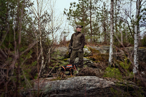 Pro Hunter leather waistcoat Willow green - Härkila