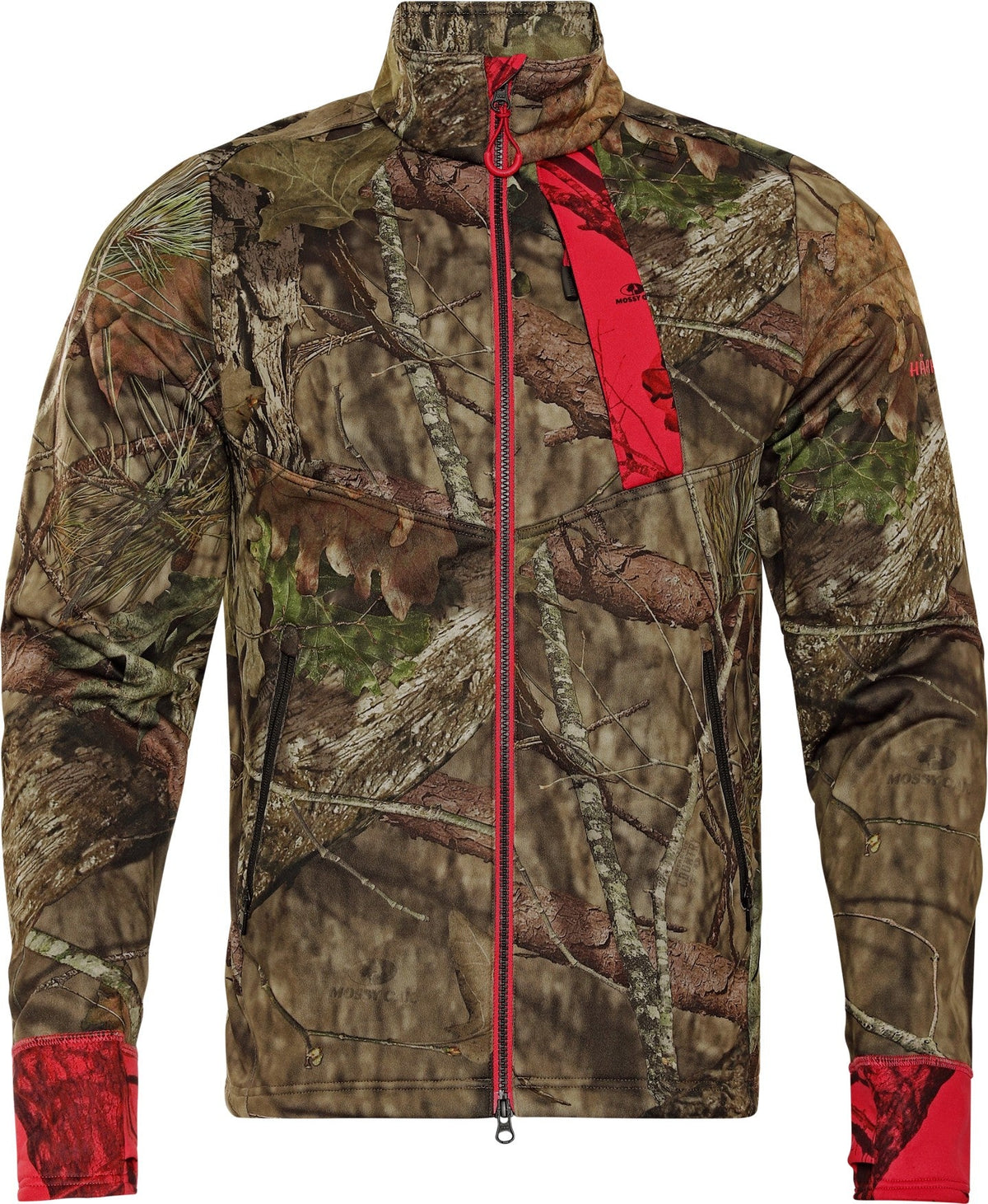 Str. S - Moose Hunter 2.0 - fleece jakke MossyOak®Break-Up Country®/MossyOak®Red - Härkila - Ombytningsvare