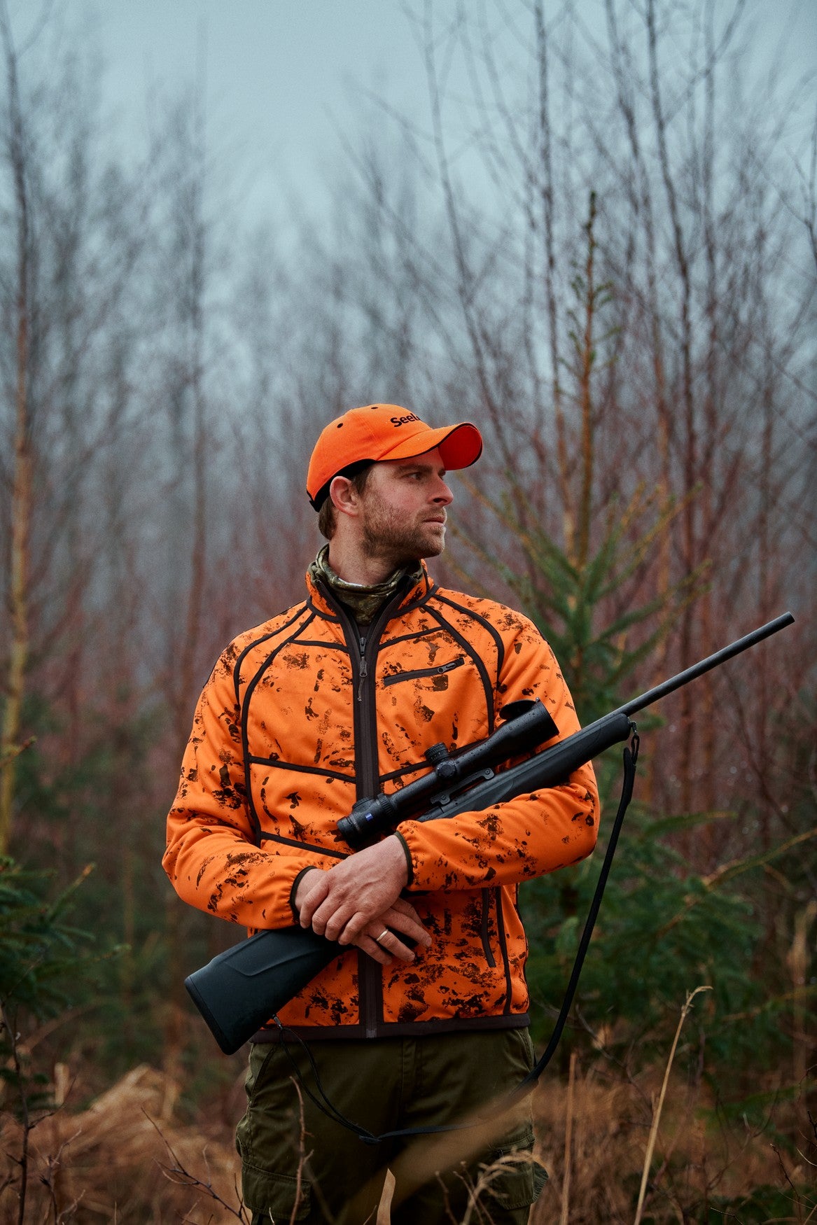 Vantage - reversible fleece Pine green/InVis orange blaze - Seeland