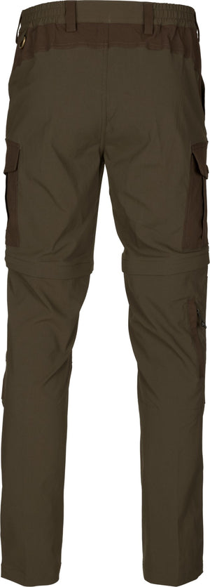 Birch Zip-off Bukser Pine Green/Demitasse Brown - Seeland
