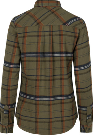 Skye Flannel skjort til kvinder - Grape Leaf/Terracotta Check - Seeland