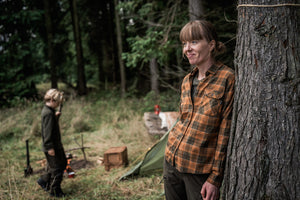 Skye Flannel skjort til kvinder - Grizzly Brown/Terracotta Check - Seeland