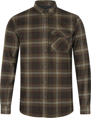 Glen Flannel Skjorte - Pine green check - Seeland