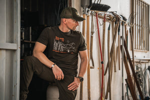 Landscape T-shirt Pine green - Seeland