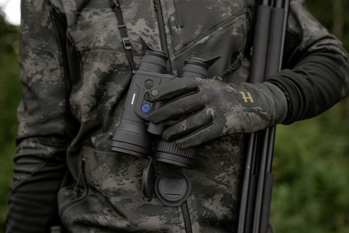 Härkila NOCTYX camo - fleece glove w/foldback finger AXIS MSP®Black - Härkila