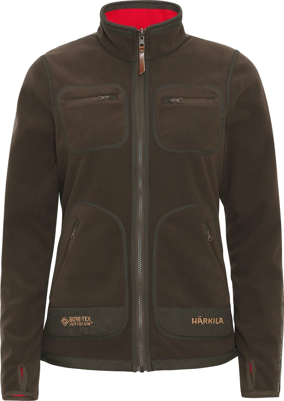 Kamko Fleece Kvinder - Brown/Red - Härkila