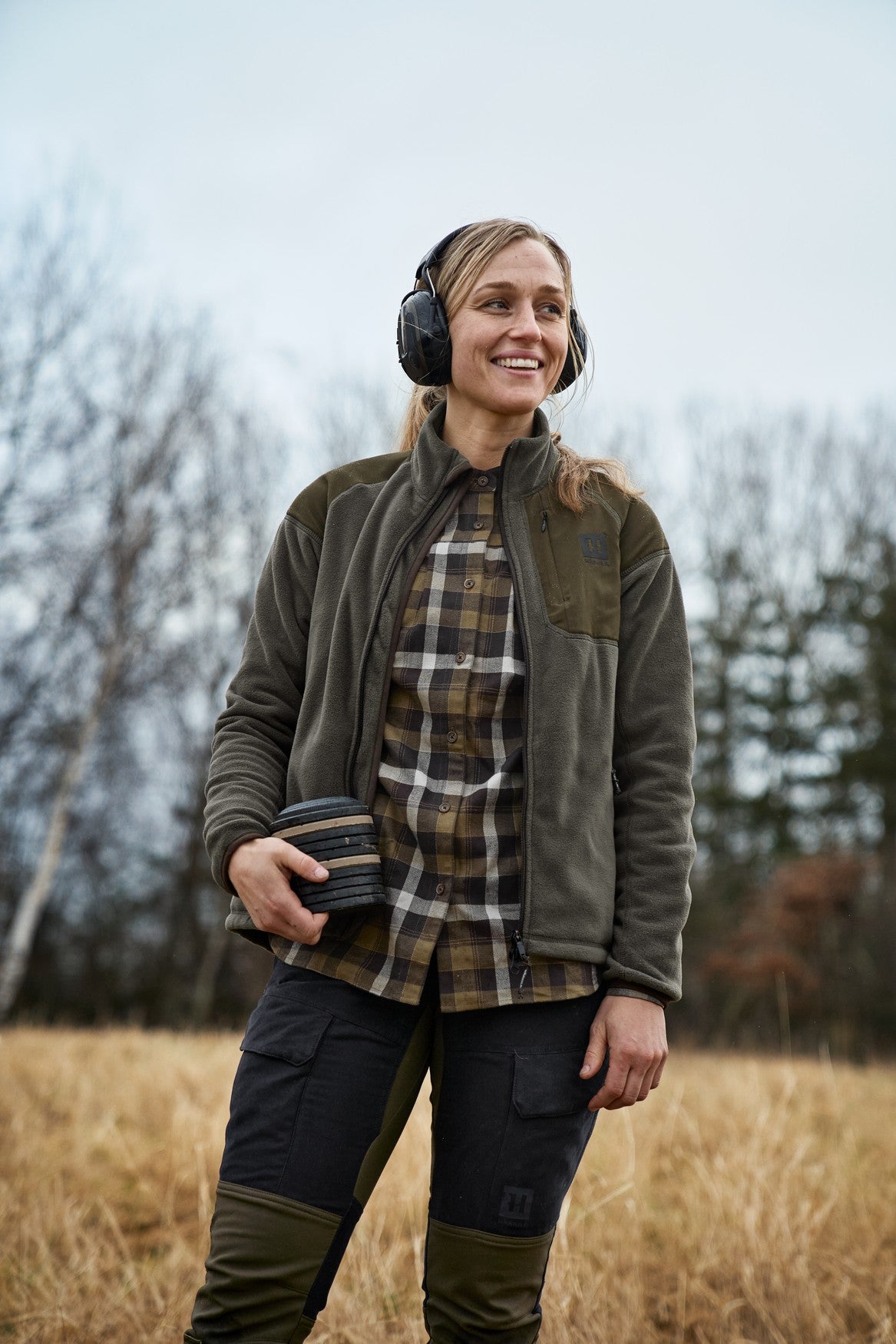 Sigrid L/S skjorte til kvinder Willow green/Phantom - Härkila