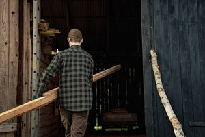 Härkila skandinavisk L/S-skjorte - Green check - Härkila