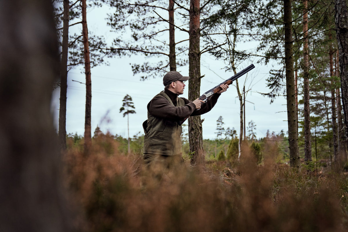 Pro Hunter leather waistcoat Willow green - Härkila
