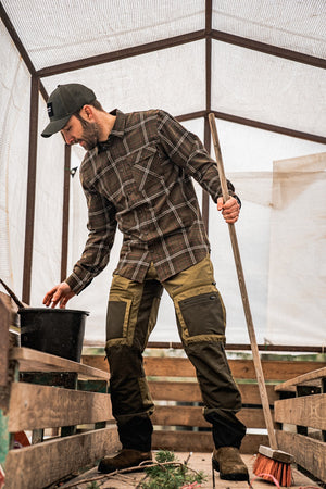 Glen Flannel Skjorte - Pine green check - Seeland