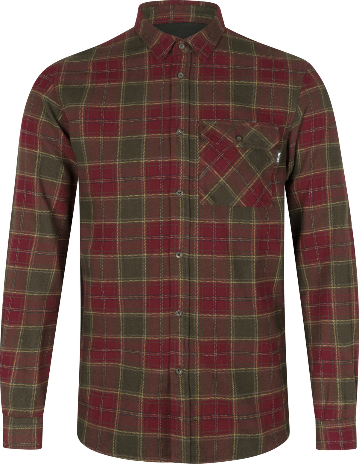 Glen Flannel Skjorte - Red forest check - Seeland
