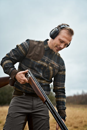 Jarne shooting L/S skjorte Dark olive - Härkila