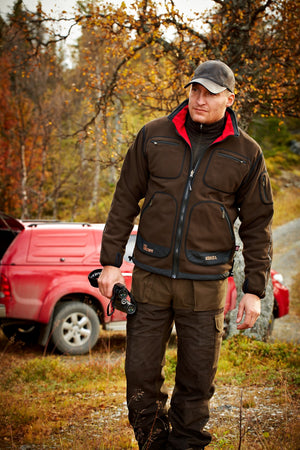 Kamko Fleece - Brown/Red - Härkila