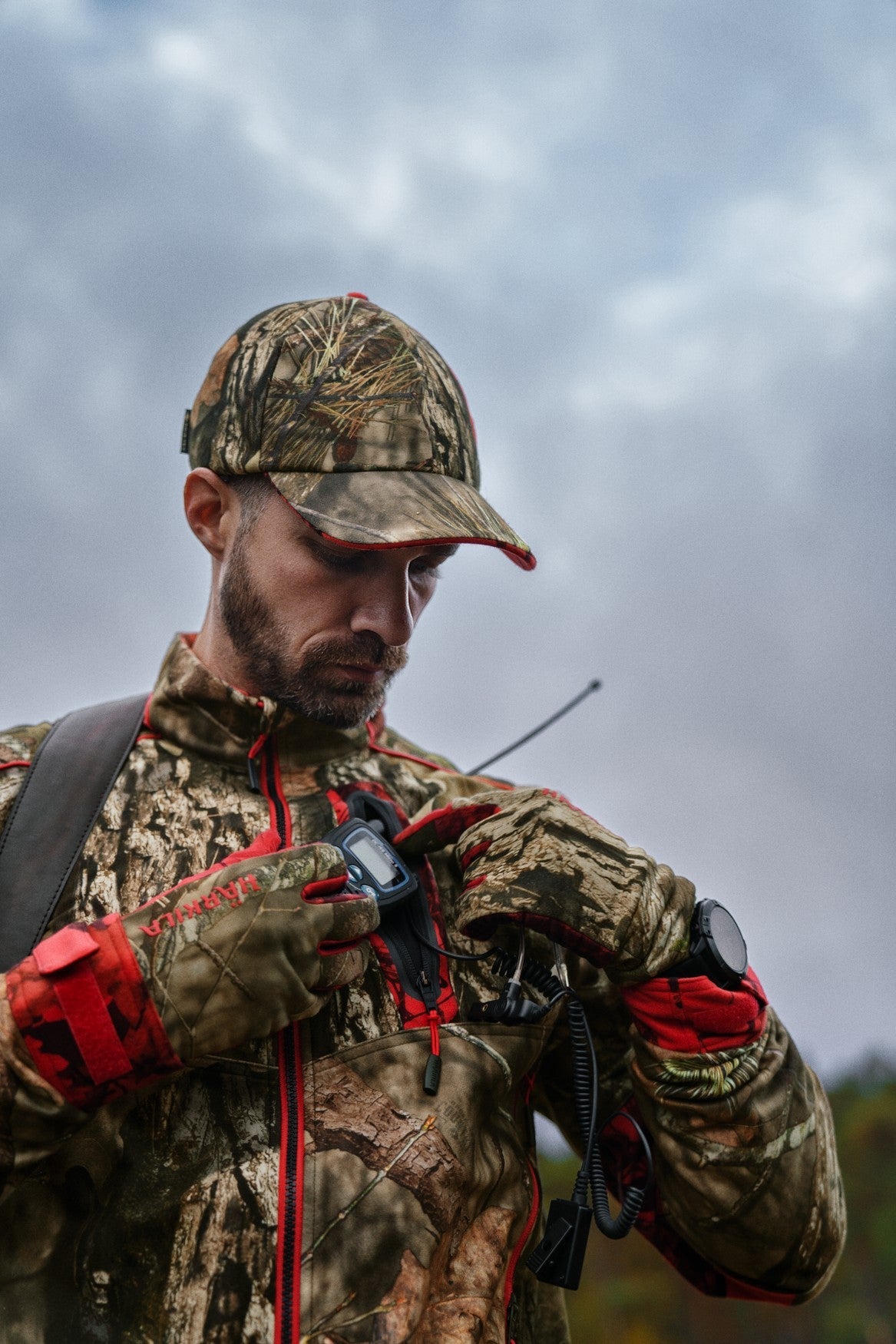 Str. L - Moose Hunter 2.0 - WSP jakke MossyOak®Break-Up Country®/MossyOak®Red - Härkila - Ombytningsvare