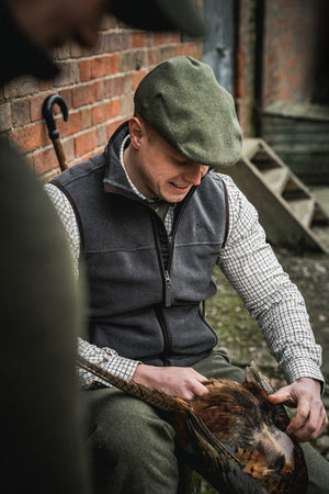 Woodcock Earl Fleece Vest - Dark Grey Melange - Seeland