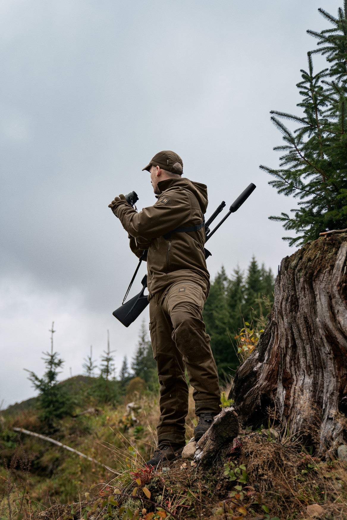 Forest Hunter GTX jakke Hunting green/Shadow brown - Härkila