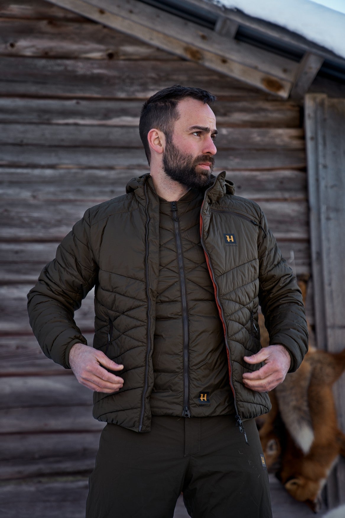 Logmar isoleret pakbar vest Willow green - Härkila