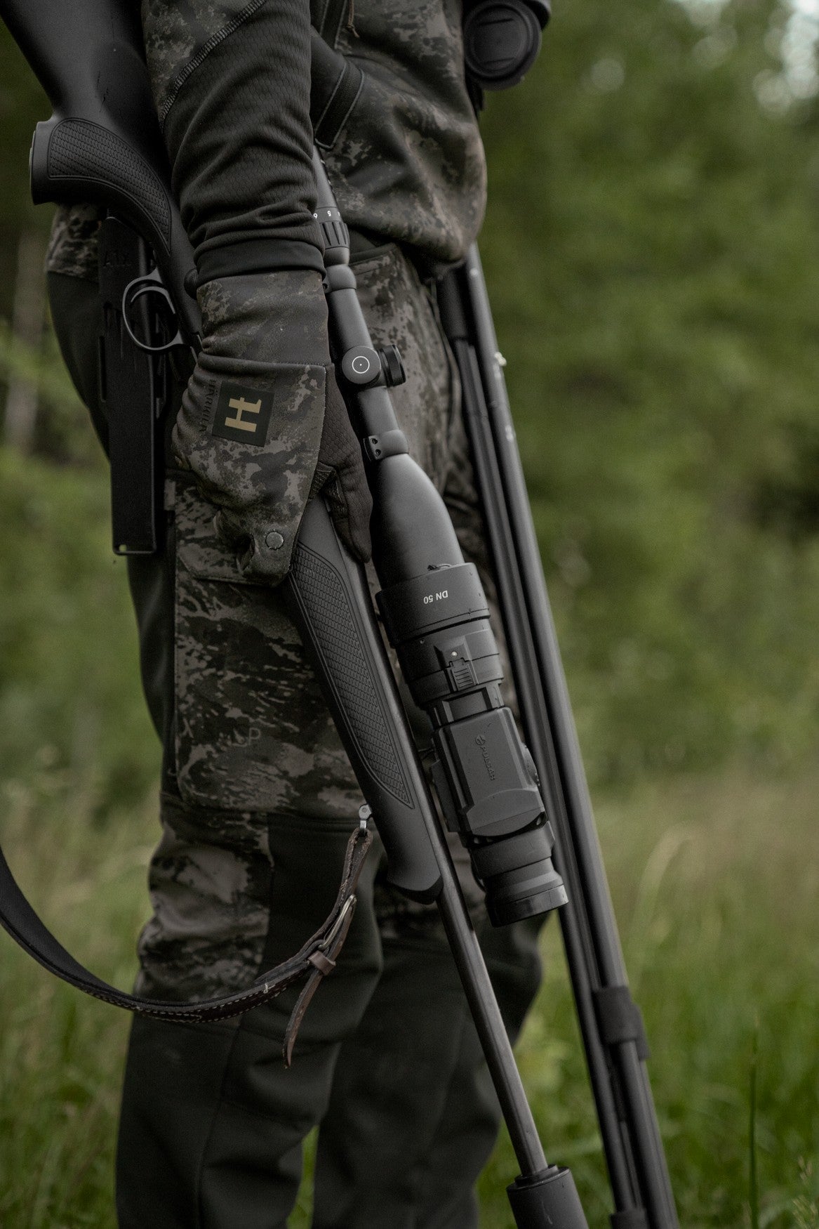 Härkila NOCTYX camo - silent bukser AXIS MSP®Black/Black - Härkila