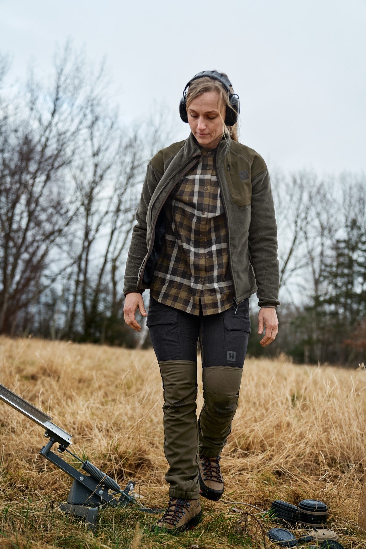 Härkila Scandinavian bukser til kvinder - Willow green/Deep well purple - Härkila