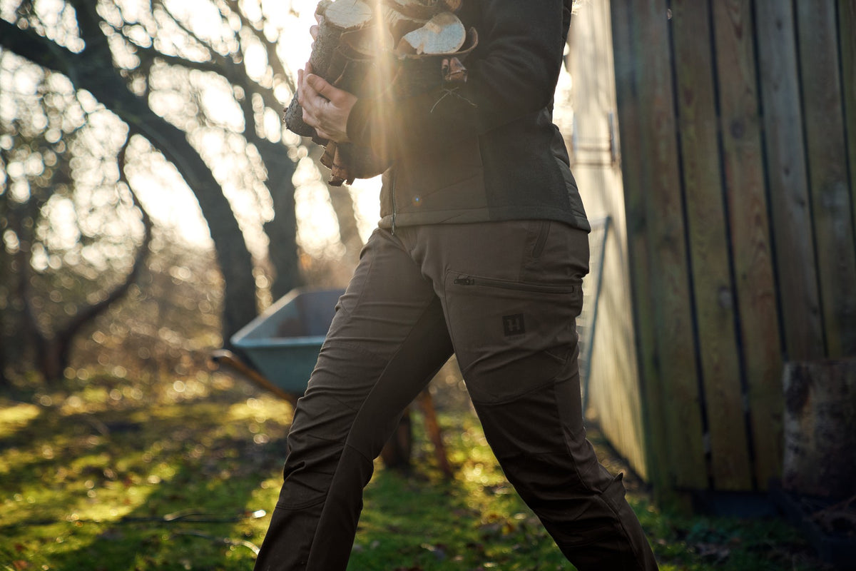 Runa bukser til kvinder Slate brown/Willow green - Härkila