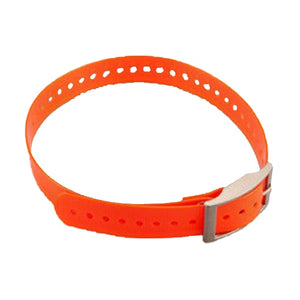1" halsbåndsrem, firkantet spænde (orange)